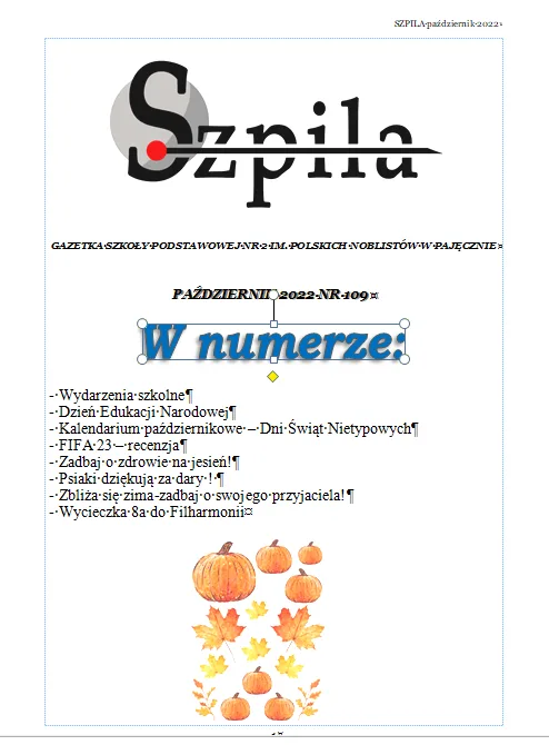 Okładka: Szpila - październik 2022