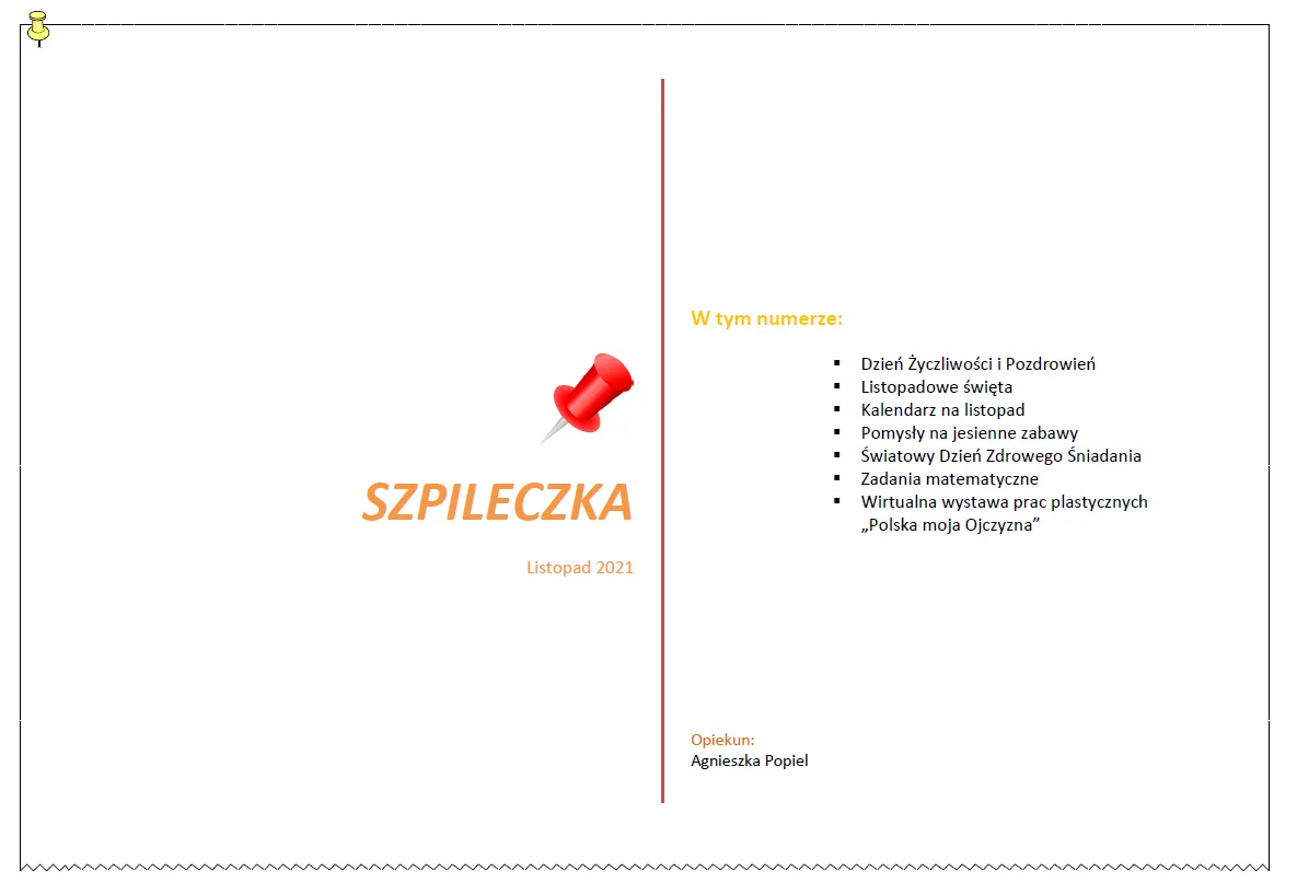 Okładka: Szpileczka - listopad 2021/22