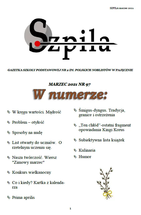 Okładka: Szpila marzec 2020/21