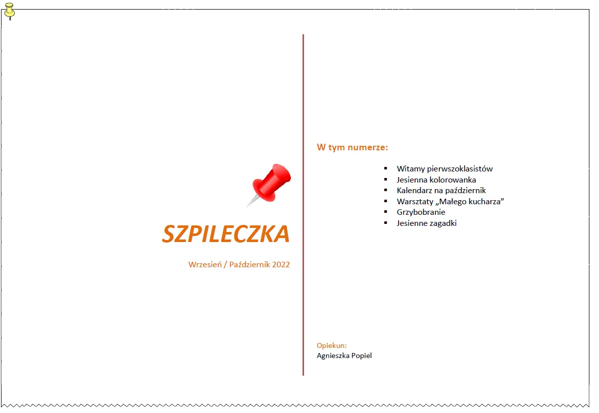 Okładka: Szpileczka - wrzesień/październik 2022