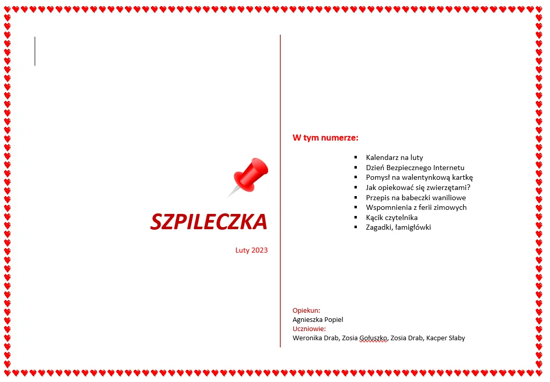 Okładka: Szpileczka - luty 2023