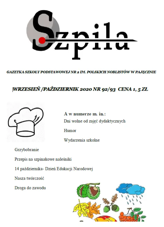 Okładka: Szpila - wrzesień/październik 2020/21