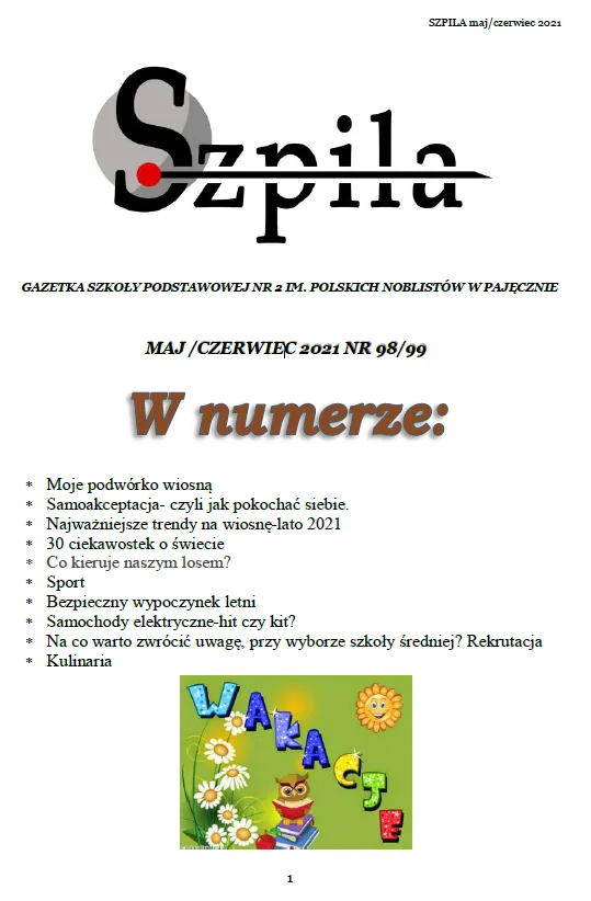 Okładka: Szpila - maj/czerwiec 2020/21